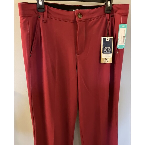One 5 One Ponte Dress Pants Purple Size 16/33 NWT - Picture 7 of 9